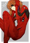  bandage bandages blue_eyes bodysuit brown_hair covering_ears evangelion:_3.0_you_can_(not)_redo eyepatch long_hair neon_genesis_evangelion orange_hair plugsuit rebuild_of_evangelion rururara shikinami_asuka_langley solo soryu_asuka_langley souryuu_asuka_langley 