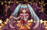  :q blue_hair bunny corset dress elbow_gloves food fruit gloves grapes hatsune_miku long_hair mitsuhachi8 rabbit smile solo star stuffed_animal stuffed_toy tongue twintails very_long_hair vocaloid yellow_eyes 