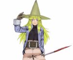  belt black_mage black_mage_(fft) blonde_hair final_fantasy final_fantasy_tactics gloves hat lips muhamado solo staff witch_hat 