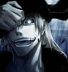  black_sclera hollow_ichigo horns kurosaki_ichigo mask smile 
