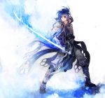  1boy armor blue_eyes blue_hair celice_(fire_emblem) fire_emblem fire_emblem:_kakusei fire_emblem:_seisen_no_keifu headband long_hair sword tr_night weapon 