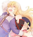  blonde_hair elle_mel_martha hat hug ludger_will_kresnik maruishi milla_(tales_of_xillia_2) milla_maxwell silver_hair tales_of_(series) tales_of_xillia tales_of_xillia_2 tears 