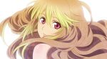  bare_shoulders blonde_hair long_hair looking_at_viewer looking_back milla_(tales_of_xillia_2) milla_maxwell pochi-a red_eyes smile solo tales_of_(series) tales_of_xillia tales_of_xillia_2 white_background 