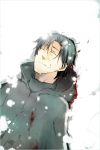  black_hair blood fate/zero fate_(series) highres hoodie kimura_shiki matou_kariya smile solo 