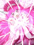  cure_happy electricity glowing head_wings hoshizora_miyuki long_hair magical_girl pink_eyes pink_hair precure skirt smile_precure! solo tiara tj-type1 twintails 