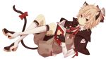  animal_ears blonde_hair book cat_ears gloves moco_315 red_eyes solo tail vocaloid white_background 