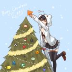  1girl 1up_mushroom animal_hood antennae bikini_top black_hair black_legwear capcom christmas_tree clannad core_drill dango_daikazoku directional_arrow energy_tank flat_chest hood hoodie icon imgur mail merry_christmas miniskirt mirai_nikki mushroom open_hoodie orange_eyes pas_(paxiti) personification pleated_skirt poke_ball pokemon power-up reddit rockman short_hair skirt solo spring_onion stepladder super_mario_bros. tengen_toppa_gurren_lagann thigh-highs thighhighs tinsel touhou zettai_ryouiki 