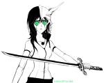  1girl black_hair bleach breasts genderswap ulquiorra_cifer 