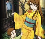  clothes garden houzuki_chizuru houzuki_yuuno japanese japanese_clothes kimono kurenai kurenai_shinkurou 