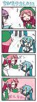  4koma chibi chibi_miku comic error hatsune_miku high_five highfive minami_(colorful_palette) momone_momo silent_comic twintails utane_uta utau vocaloid |_| 