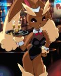  bunny_suit furry g-sun lopunny nintendo pokemon waitress 