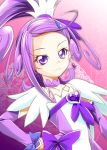  choker cure_sword dokidoki!_precure dress hair_ornament hairpin jewelry kanoe kenzaki_makoto magical_girl ponytail precure purple_eyes purple_hair ribbon short_hair smile solo spade violet_eyes 