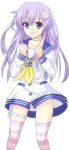  :d choker choujigen_game_neptune choujigen_game_neptune_mk2 collarbone d-pad hair_ornament kuroi_no_(noir) long_hair looking_at_viewer nepgear open_mouth purple_eyes purple_hair smile socks solo striped striped_socks thigh-highs thigh_strap thighhighs very_long_hair violet_eyes 