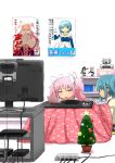  =_= akemi_homura blue_eyes blue_hair bow cape christmas_tree dreamcast figure gerisita gloves goddess_madoka hair_bow hair_ornament hairclip kaname_madoka kotatsu kyubey magical_girl mahou_shoujo_madoka_magica mahou_shoujo_madoka_magica_movie miki_sayaka multiple_girls nintendo_ds pink_hair playstation_3 playstation_portable poster poster_(object) rocket_launcher rpg school_uniform short_hair short_twintails spoilers table television title_drop translated twintails ultimate_madoka weapon wii_u 