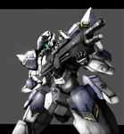  arm_slave_(mecha) full_metal_panic! glowing glowing_eyes gun jellyman mecha no_humans rifle simple_background solo weapon 