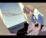  brown_hair cat gito hibiya_(kagerou_project) kagerou_days_(vocaloid) kagerou_project red_string short_hair solo string 