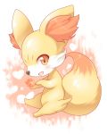  blush creature fennekin flame mitsuki_meiya no_humans orange_eyes pokemon pokemon_(creature) pokemon_(game) pokemon_xy smile solo tail 