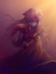  1girl absurdres green_eyes hat hickory121 highres league_of_legends long_hair lulu_(league_of_legends) pointy_ears purple_hair purple_skin tears witch_hat 
