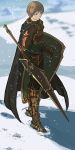  armor cape defender_(elona) elona lance polearm rueken shield snow solo spear weapon 