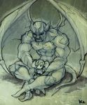  galio league_of_legends poppy sitting sitting_on_lap sitting_on_person 