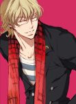  1boy barnaby_brooks_jr blonde_hair glasses mamita solo tiger_&amp;_bunny 