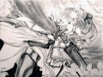  ahoge armor fate/stay_night fate/unlimited_codes fate_(series) saber saber_lily sword traditional_media weapon 