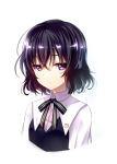  1girl black_hair nunotaba_shinobu school_uniform short_hair to_aru_kagaku_no_railgun to_aru_majutsu_no_index violet_eyes zinno 