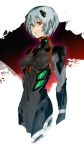  1girl ayanami_rei blue_hair bodysuit evangelion:_3.0_you_can_(not)_redo ikuyoan looking_at_viewer neon_genesis_evangelion plugsuit rebuild_of_evangelion red_eyes short_hair solo 