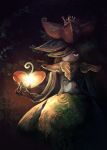  flower heart holding lilligant looking_at_viewer no_humans pokemon pokemon_(creature) red_eyes solo yilx 