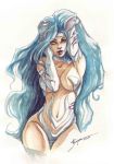  blue_hair capcom catgirl darkstalkers felicia 