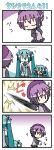  4koma bowing butler chibi chibi_miku comic directional_arrow error fly handkerchief hatsune_miku insect minami_(colorful_palette) silent_comic sweat twintails utane_uta utau vocaloid |_| 