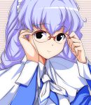  black_eyes blue_hair chobits glasses maid original tenpura_(artist) yuzuki 