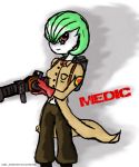  gardevoir mow_katz pokemon pokemon_(creature) solo team_fortress_2 the_medic the_medic_(cosplay) 