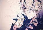  1boy cigarette garry_(ib) hair_over_one_eye ib male smoking solo souno_kazuki 