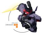  bazooka character_name chibi clenched_hand dreissen energy_sword gun gundam gundam_unicorn mecha no_humans simple_background solo sword take_tonbo weapon white_background 