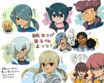  6+boys afuro_terumi alternate_hairstyle edgar_valtinas inazuma_eleven inazuma_eleven_(series) inazuma_eleven_go kazemaru_ichirouta kirino_ranmaru mistorene_callus miyasaka_ryou mizuhara_aki multiple_boys sakuma_jirou shindou_takuto therese_torue tobitaka_seiya trap twintails 