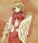  alma_beoulve angel_wings blonde_hair bodysuit boots braid breasts cleavage final_fantasy final_fantasy_tactics gloves leotard long_hair lowres ray090611 thigh-highs thigh_boots thighhighs ultima_(fft) ultima_(fft)_(cosplay) wings 