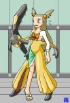  bodysuit flip-flops jasmine jasmine_(pokemon) living_clothes mawile mikan_(pokemon) pokemon sandals 