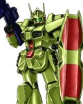  beam_rifle gun gundam gundam_f91 heavygun mecha no_humans rocket_launcher shield solo standing weapon 