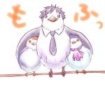  animalization bird emiya_kiritsugu emiya_shirou family fate/stay_night fate/zero fate_(series) father_and_daughter father_and_son illyasviel_von_einzbern necktie 