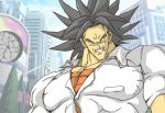  broly crossover dragon_ball dragon_ball_z dragonball_z kamijou_touma manly muscle parody to_aru_majutsu_no_index 