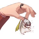  1boy animalizaiton animalization barnaby_brooks_jr goggles hamster hanster hat helmet lunarclinic robin_baxter simple_background solo tiger_&amp;_bunny white_background 