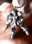  gun gundam machine_gun raybar shin_matsunaga space space_craft weapon zaku_ii zaku_ii_s_shin_matsunaga_custom zeon 