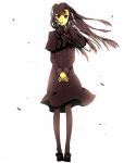  black_legwear gari_(apollonica) long_hair looking_at_viewer open_mouth pantyhose simple_background solo white_background 