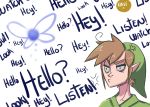  1boy anger_vein brown_hair english fairy hat link navi ocarina_of_time pointy_ears sho-n-d the_legend_of_zelda 