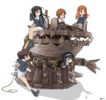  akiyama_yukari final_fantasy final_fantasy_xi girls_und_panzer isuzu_hana nishizumi_miho orcish_panzer reizei_mako takebe_saori tamagona 