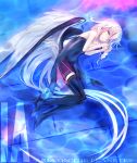  boots braid buts ia_(vocaloid) long_hair lying thigh-highs thigh_boots twin_braids very_long_hair vocaloid water wings 