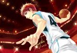  1boy akashi_seijuurou basketball basketball_uniform kaga kuroko_no_basuke red_eyes redhead signature solo sportswear 