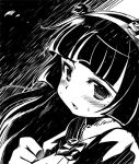  1girl blush dress gokou_ruri gothic_lolita kubocha lolita_fashion long_hair monochrome ore_no_imouto_ga_konna_ni_kawaii_wake_ga_nai 