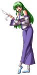 1girl absurdres bare_shoulders blue_shoes detached_sleeves frog_hair_ornament gohei green_eyes green_hair hair_ornament highres kochiya_sanae long_hair long_skirt long_sleeves looking_at_viewer miyamoto_ryuuichi open_mouth shirt shoes skirt snake_hair_ornament solo touhou transparent_background